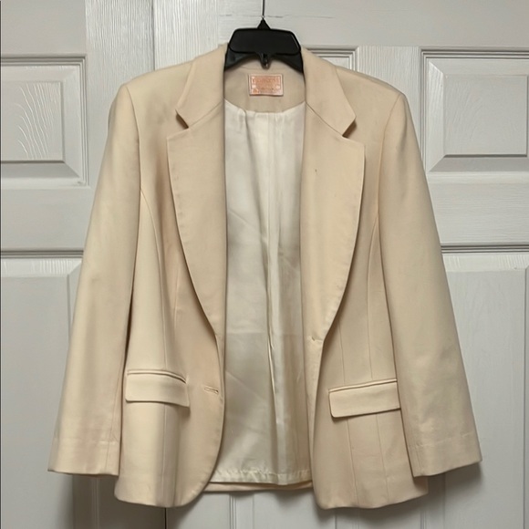 Pendleton Jackets & Blazers - 1930’s-40’s Vintage Wool Pendleton Cream Blazer with Buttons Women’s Size 10